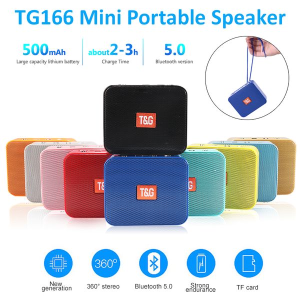 

mini speaker tg166 портативный музыкальный плеер динамик с fm-радио bluetooth speakers сабвуфер открытый громкой связи soundbox