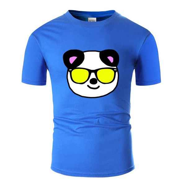 

custom slogan panda with sunglasses gift summer beach tshirt man kawaii white basic solid men's t shirts oversize s-5xl