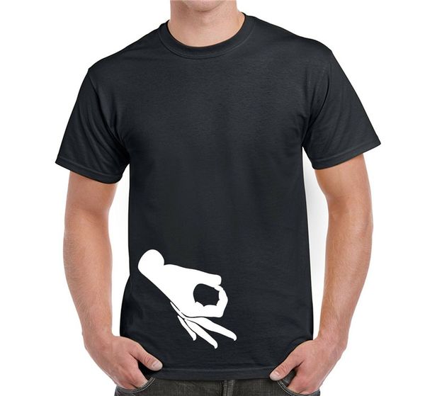 

men's fun novelty t shirt the circle finger game birthday present gift slogans customized tee shirt