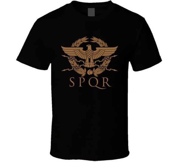 

2019 summer прохладный tee shirt spqr roman eagle футболка смешная футболка