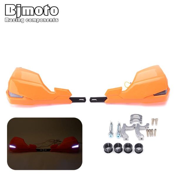 

universal motorcycle led handguards hand guards turn signals 7/8" 22mm 28mm moto dirt bike motorcross handlebar protector