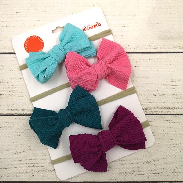

headband accessories headwear kids bows hair band cotton girls haarband lot baby girl bowknot 4pcs ytusx lipper