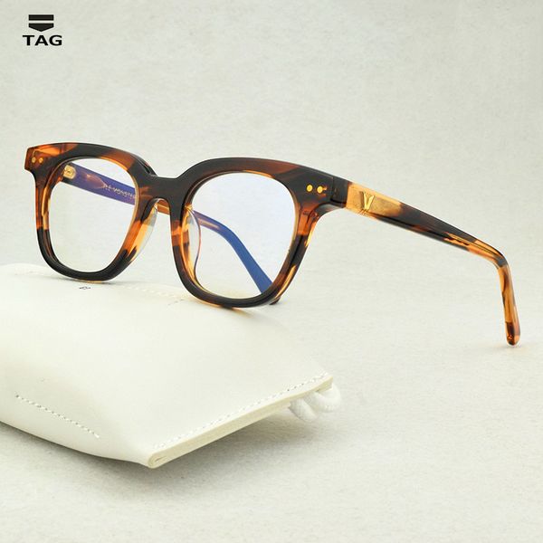 

retro square glasses frame women korea brand designer eyeglasses frame myopia vintage eyeglasses prescription men optical frames, Black