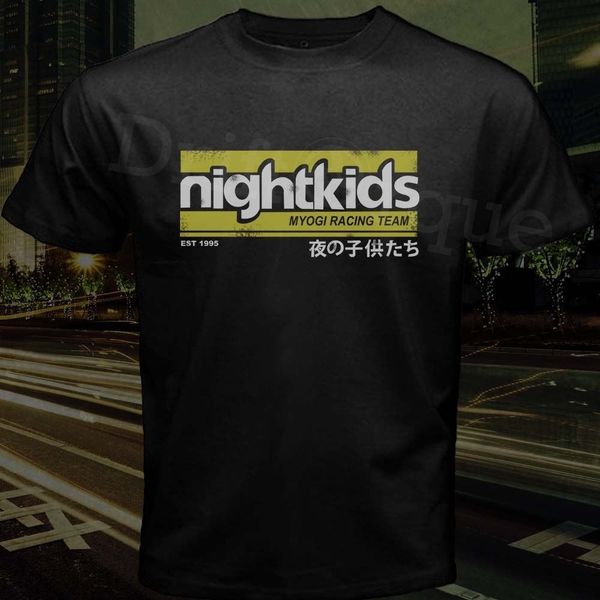 

night kids myogi racing team est 1995 nakazato initial d black men 2019 дизайн men summer странные вещи политические футболки