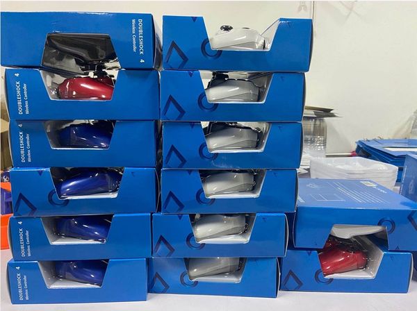 

retail package 18 colors ps4 controllers wireless controller bluetooth game controllers double shock for ps4 play station dhl free