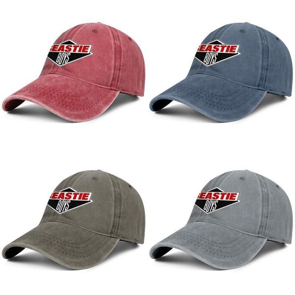 

men women the beastie boys logo fashion denim baseball cap cool washed dad hat adjustable vintage ball white orange, Blue;gray