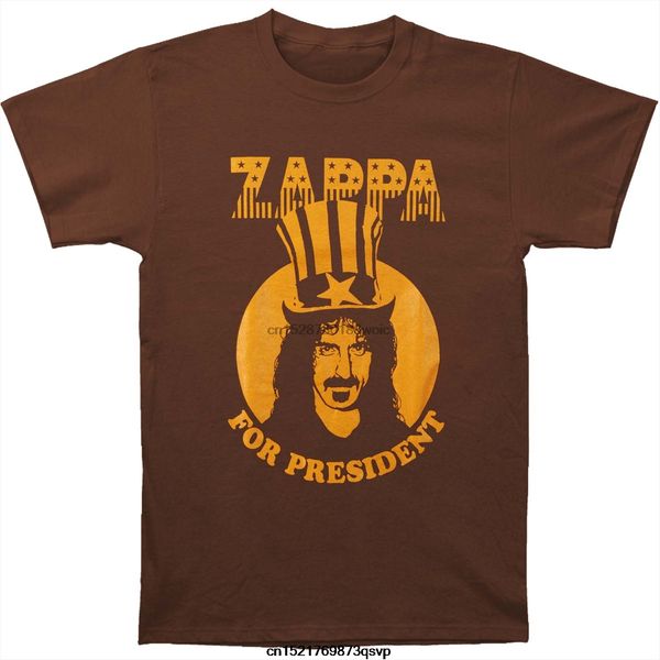 

funny t shirt men novelty tshirt frank zappa president t shirt