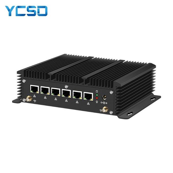 

fanless mini pc intel core 8265u celeron 6 lan 211at gigabit ethernet 2*usb 3.0 hdmi rs232 firewall router pfsense minipc