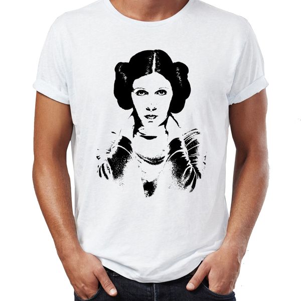

men's t shirt princess leia black and white artsy tee