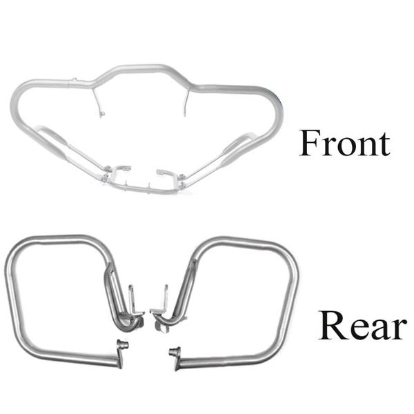 

new motorcycle front rear engine guard crash bar protection for r1200rt 2005 2006 2007 2008 2009 2010 2011 2012 2013