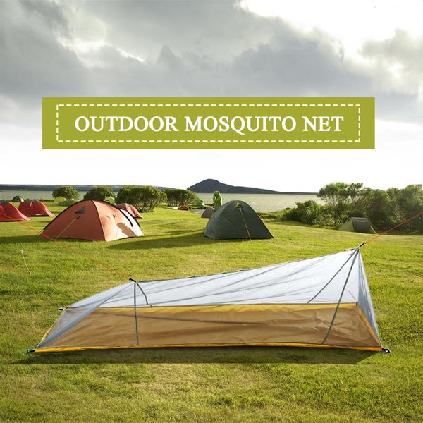 

lixada outdoor camping tent ultralight mesh net summer tent mosquito insect bug repellent net travel hiking shelters with bag