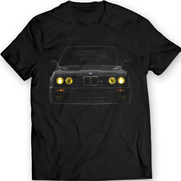 

2019 new cool tee shirt germany car e30 yellow headlights t-shirt power bimmer m5 m3 100% cotton holiday gift birthday t-shirt