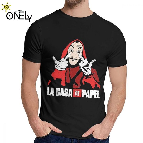 

man t shirt la casa de papel paco tous soft slim 2019 new round neck cartoon design t shirt