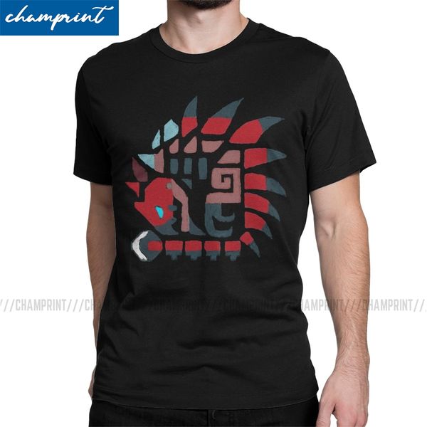 

men's monster hunter world rathalos t shirt mhw game cotton 2019 fashion short sleeve round neck tee shirt graphic t-shirt