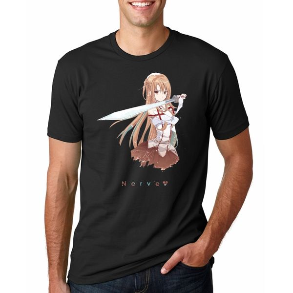 

sword art online футболка мужской персонализированный пользовательские tee +2017 лето с коротким рукавом фитнес футболка mr1221