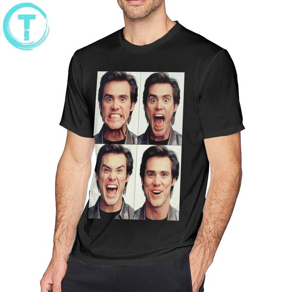 

jim carrey t shirt jim carrey faces in color t-shirt oversize short sleeves tee shirt printed awesome tshirt
