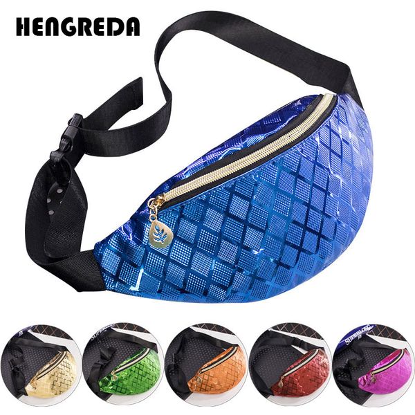 

hologram waist bag shiny fanny pack bling women`s belt bag laser chest bum pocket travel beach fanny pack for women girls men