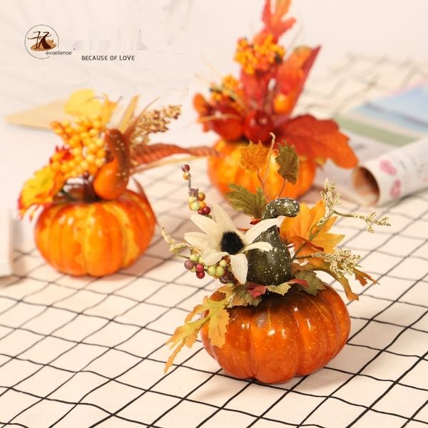 

halloween decorative maple leaf table swing harvest prop home pumpkin festival autumn decorative props pumpkin home decoration su0rj