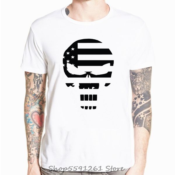 

american sniper chris kyle men t shirt punisher skull navy seal team legend fashion tee summer casual tshirt tees