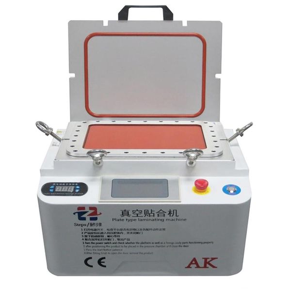 

ak plate type laminating machine vacuum lcd oca laminator machine bubble remover repair machine for touch screen refurbish max 12 inch