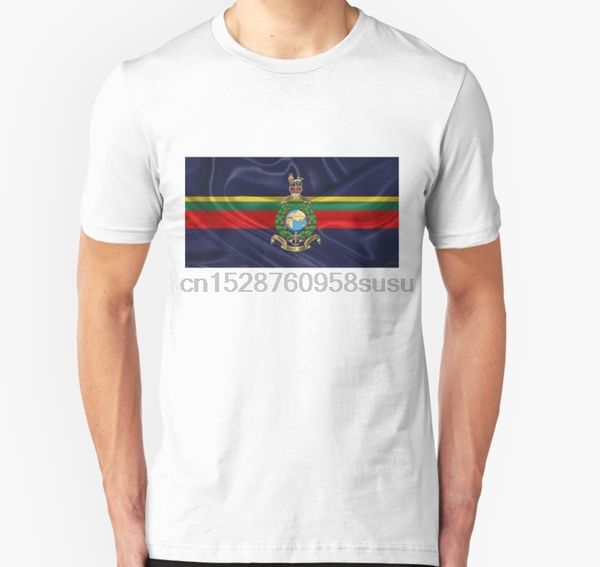 

men tshirt short sleeve royal marines rm badge over royal marine flag t shirt one neck women t-shirt
