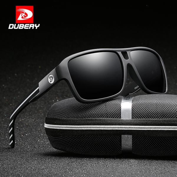 

sunglasses dubery men's polarized aviation driving sun glasses men women sport designer zipper box 008 uv400, White;black