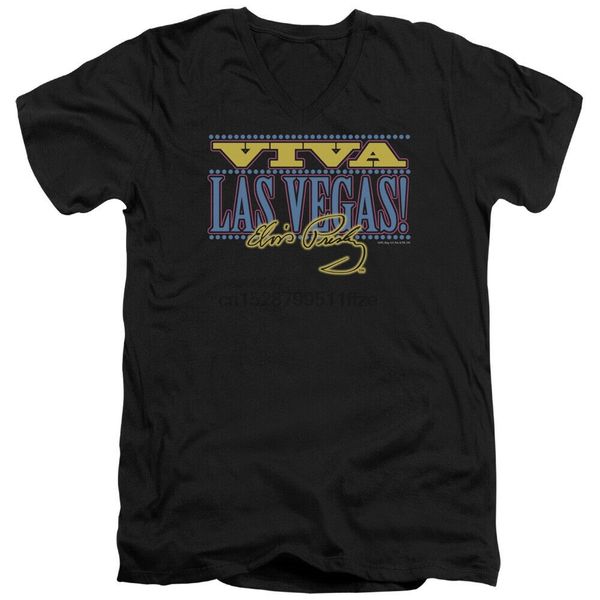 

elvis presley slim fit t-shirt viva las vegas black tee new 2019 hip hop men and men brand clothing fashion tees