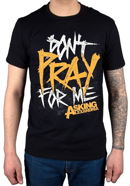 

fashion mens asking alexandria don t pray for me t-shirt men's punk t-shirt