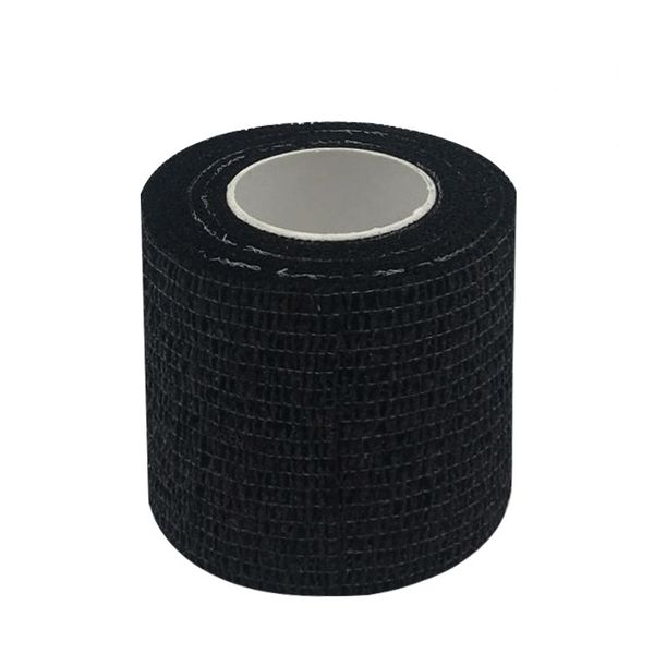 

4.5m breathable non-woven fabric kinesiology tape sports elastic roll adhesive muscle bandage care tape knee elbow protector, Black;red