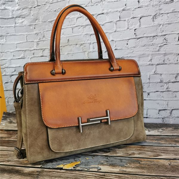 

classic women's leather luxury bag designer handbag vintage totes ladies shoulder hand bags for women 2020 large capacity purse t200914