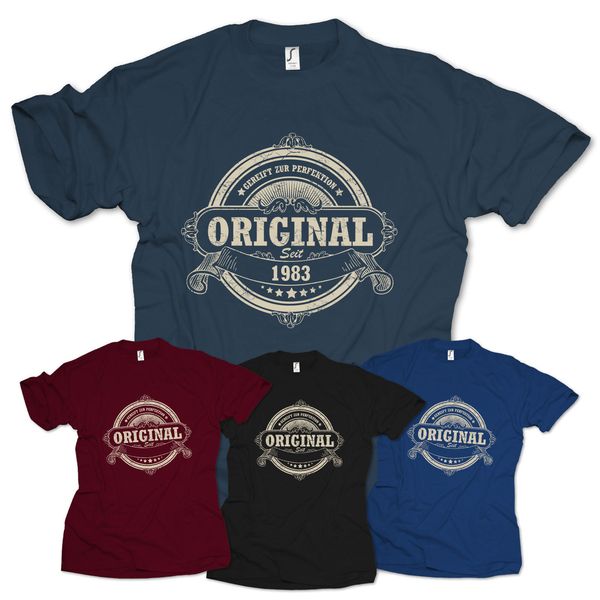 

2019 fashion summer style original since year 1983 gift t-shirt for 35. birthday 35 years birthday tee shirt