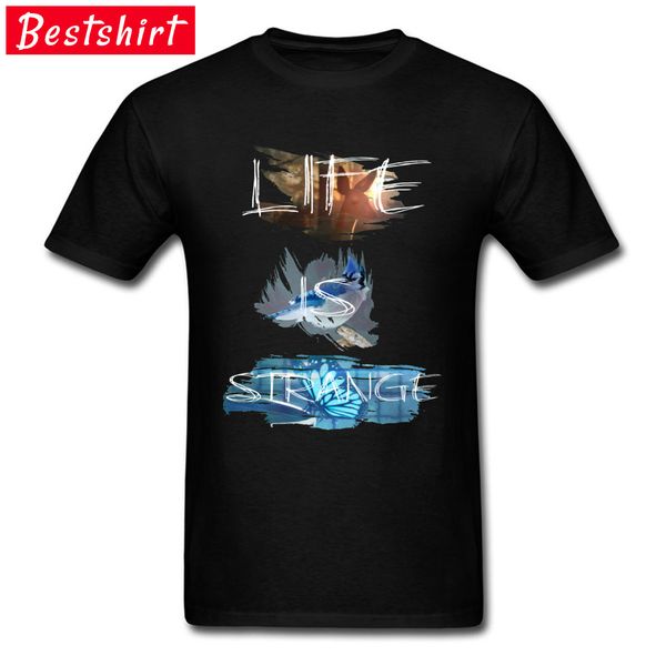 

whatif life is strange футболка приключения игра макс колфилд дизайн tshirts deer butterfly природных животных тенниска 100% хлопок мужчины