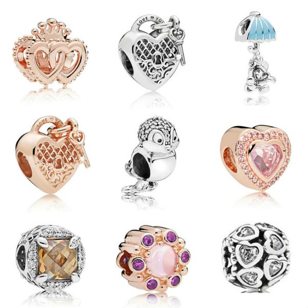 

100% 925 sterling silver bead 787670 797655 797492en41 787655 797166cz 787608npm 797650ccz 787658npm gifts, Black