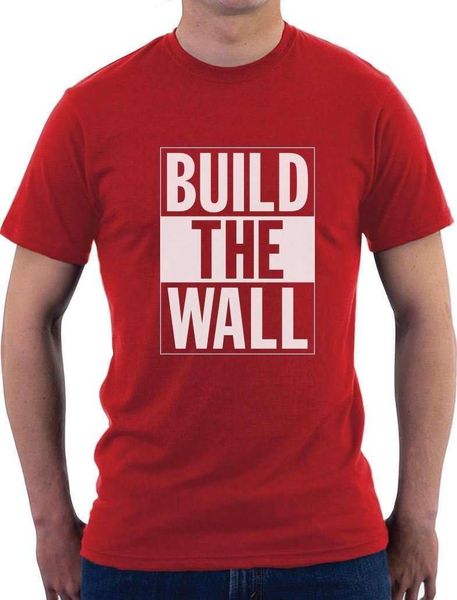 

строить wall республиканской партии избирательной кампании футболка politicalcool повседневной гордость тенниска люди unisex способ тенниску