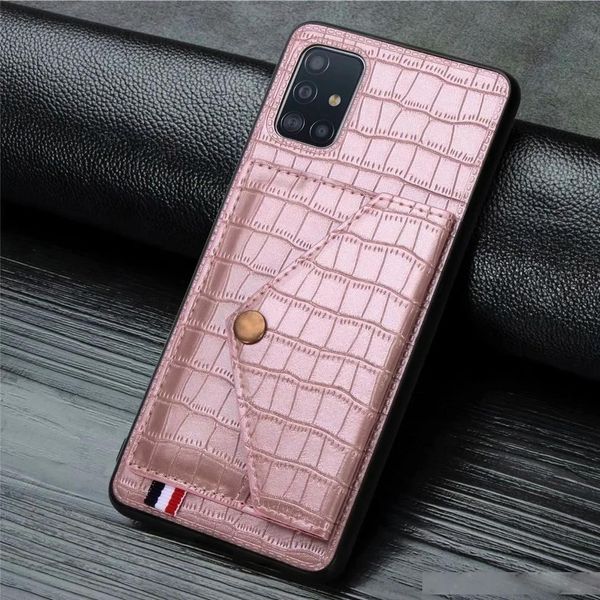 

2020 new crocodile embossed texture case for samsung s20 ultra s10 note10 plus for iphone 11pro max xr 7 8 plus leather wallet cover tina
