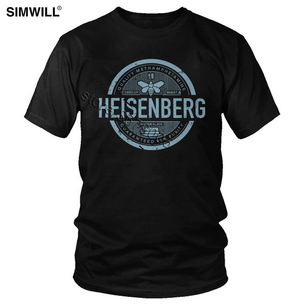 

urban breaking bad t shirt men vintage the great heisenberg t-shirt short sleeved print cotton tv show tee fan gift costume