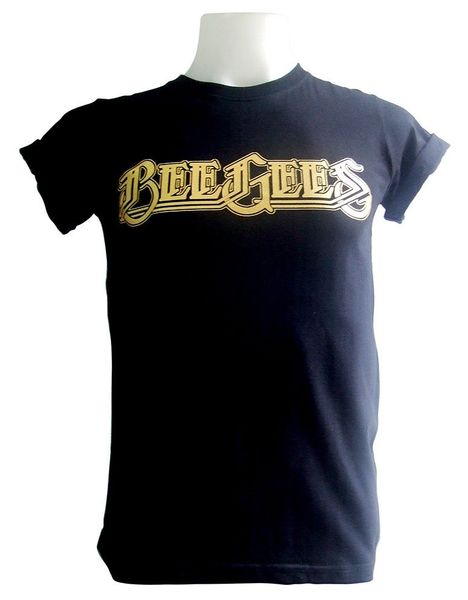 

bee gees pop music group barry robin maurice gibb black t-shirt s-xl