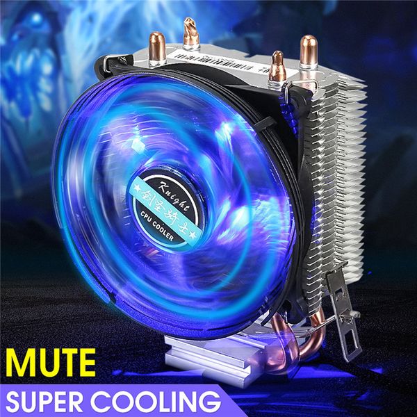 

95x95x25mm led cooler cpu cooling fan heatsink copper for intel lga775/1156/1155 for amd am2/am2+/am3 deskcomputer radiator