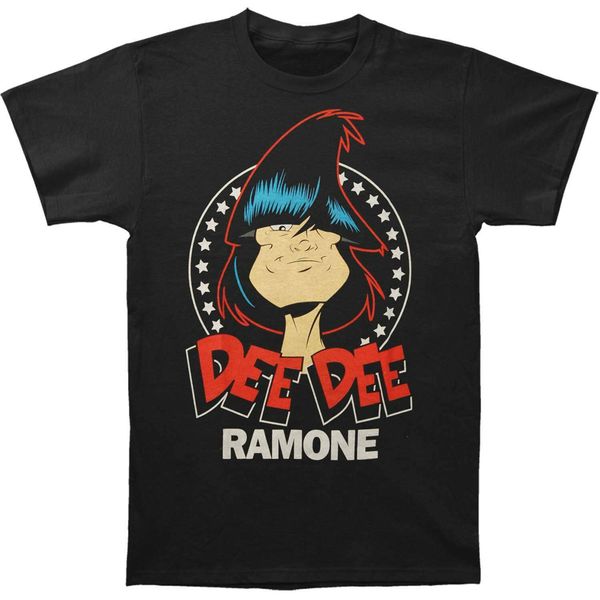

dee dee ramone men's headsslim fit t-shirt black custom graphic tees tee shirt