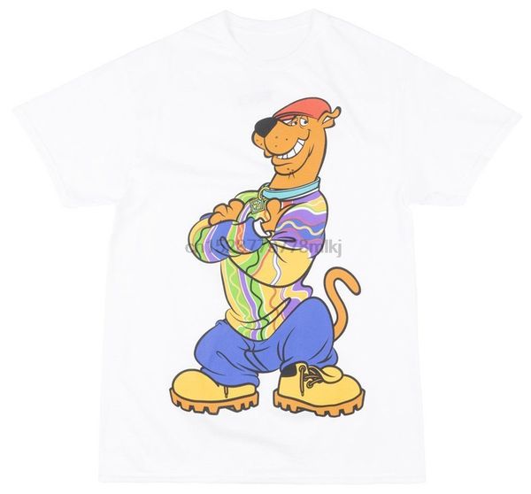 

scooby doo notorious shaggy dog t-shirt white mens ретро мультфильм graphic tee забавный дизайн tee shirt