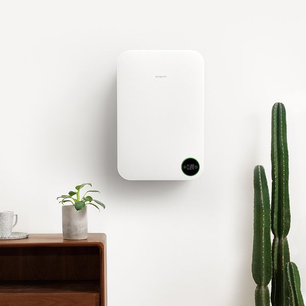 

new 220m3 /h air purifier wall mounted household silent fresh intelligent control oxygen supply cleaner wall-mounted