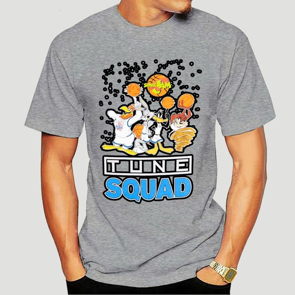 

looney tunes пространство jam tunes отряд t-shirt mens черный cartoon movie tee новая мода майка марка hip hop печать футболочку-3543a