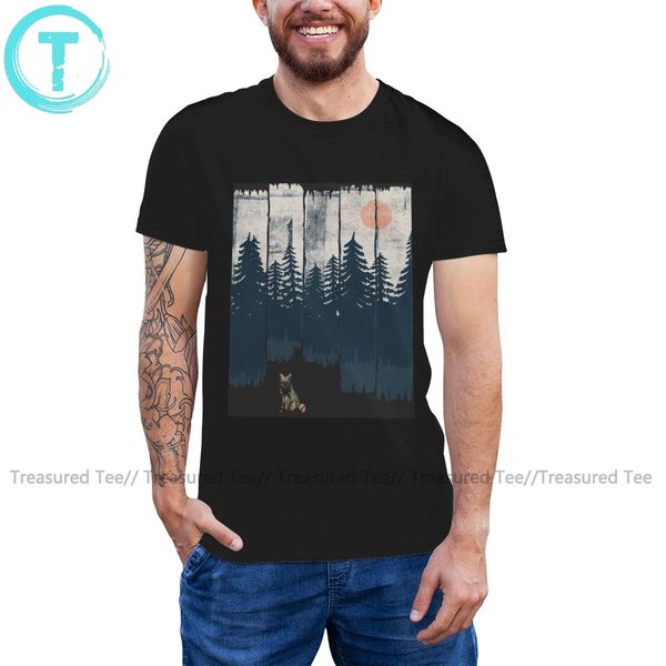 

wild animals t shirt a fox in the wild t-shirt short-sleeve 100 percent cotton tee shirt funny tshirt