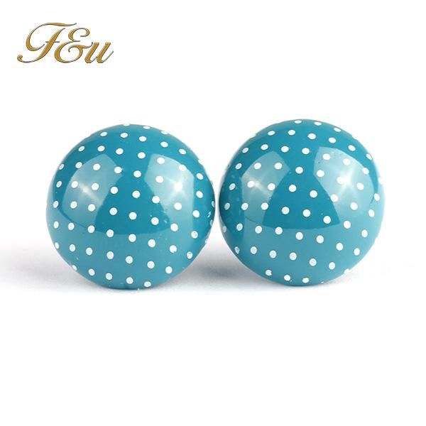 

earrings for women european famous dots stud earring for fashion girls stud earring, Golden;silver