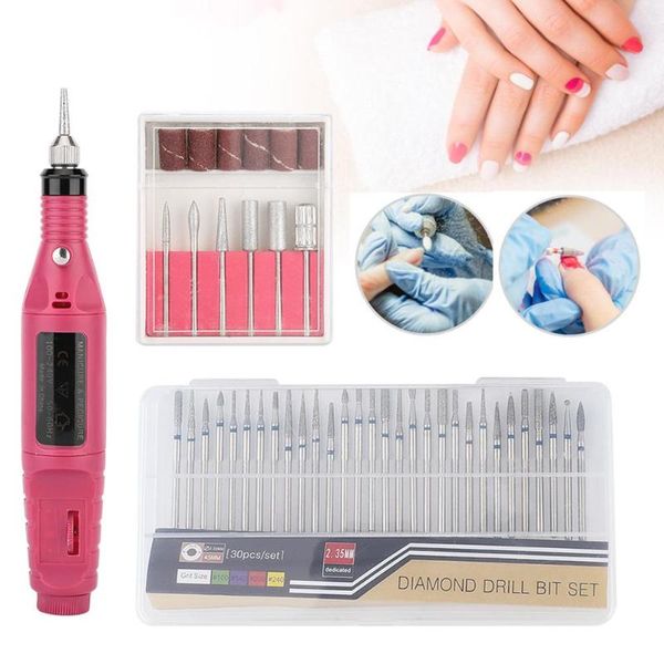 

4types 100-240v portable electric nail file drill machine nail drill kit manicure machine