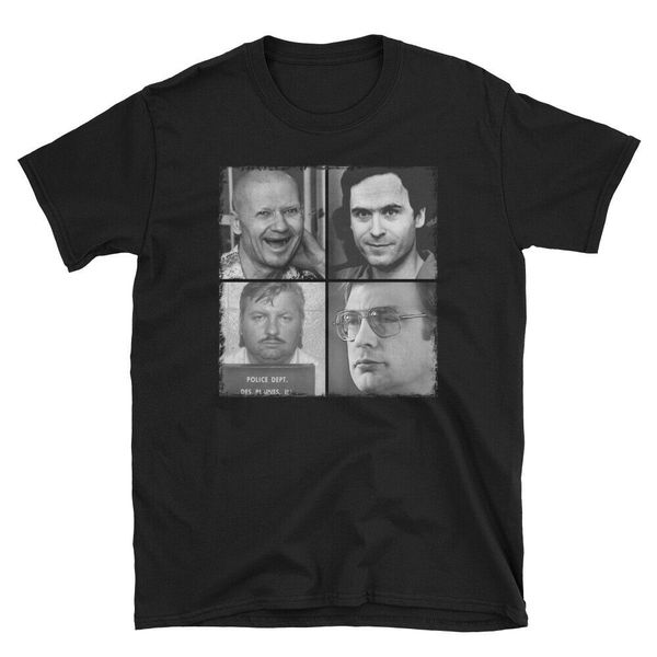 

серийные убийцы t-shirt, банди t-shirt, чикатило t-shirt, джон уэйн лето 2020 100% хлопок нормальный дизайн пользовательского shi