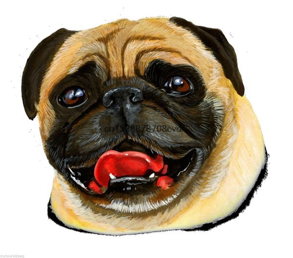 

funny clothing casual short sleeve pug t-shirttee shirt