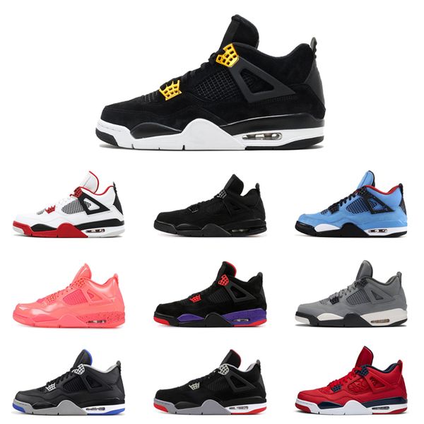 

new bred 4s men basketball shoes 4 what the fiba fire silt red cool grey black cat royalty mens trainers hot