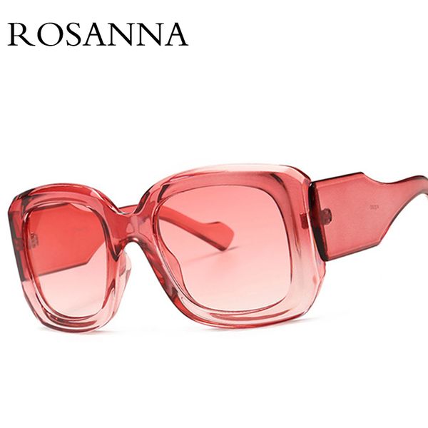 

rosanna 2020 vintage oversized square sunglasses women big frame female black fashion sunglasses women eyewear, White;black