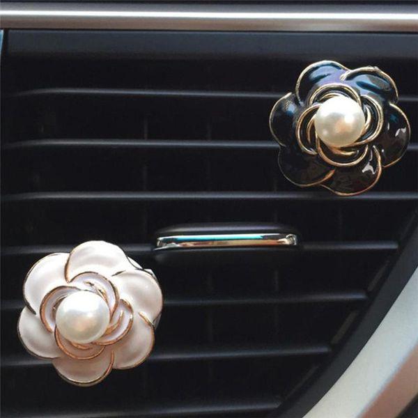 

car-styling wupp car loving gift air outlet fragrant perfume flower freshener diffuser camellia td1228 dropship